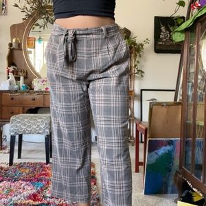 Plaid professional pants